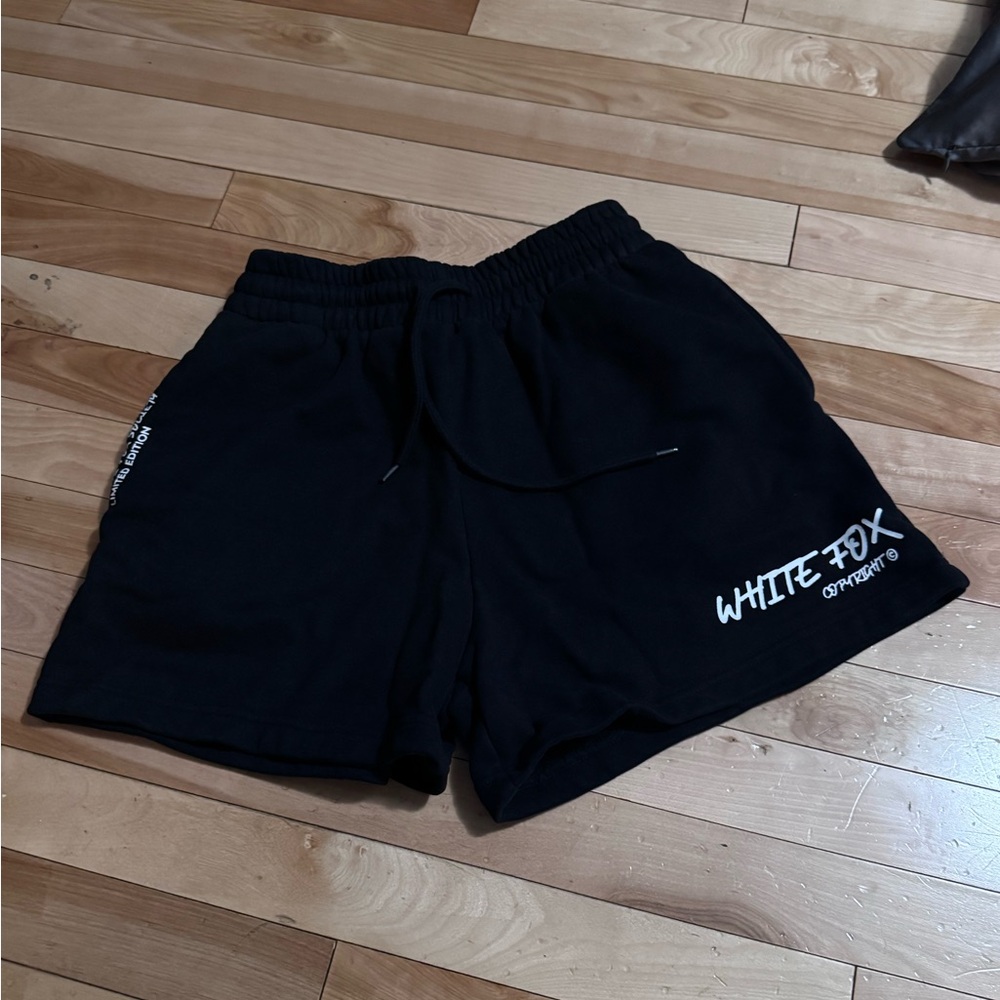White Fox State Of Art Lounge Shorts Black